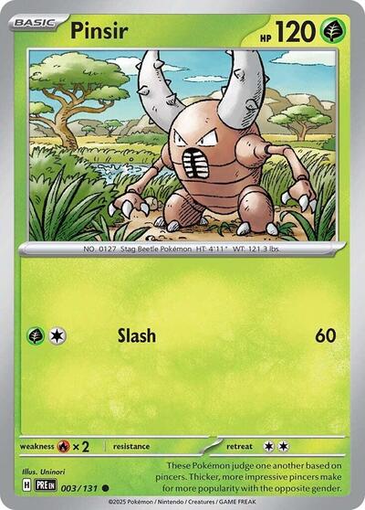 Pinsir (SV: Prismatic Evolutions) Light Play