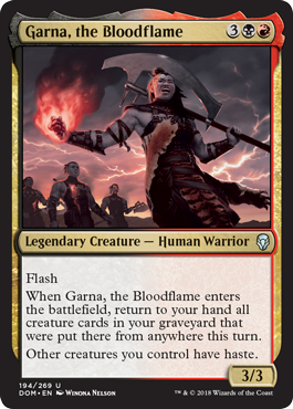 Garna, the Bloodflame (Dominaria) Light Play