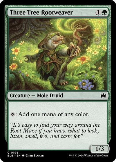 Three Tree Rootweaver (Bloomburrow) Light Play