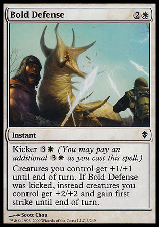 Bold Defense (Zendikar) Light Play