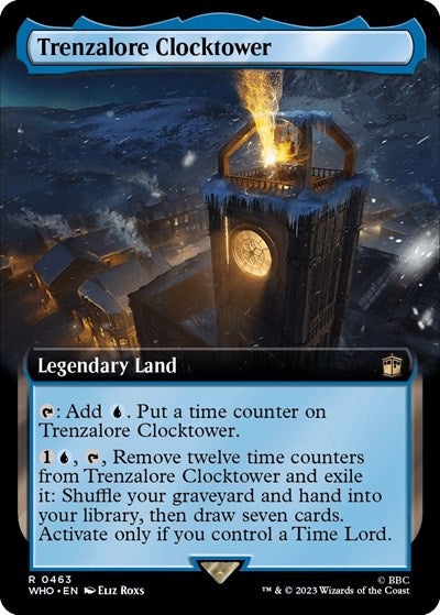 Trenzalore Clocktower (Extended Art) (Universes Beyond: Doctor Who) Light Play Foil