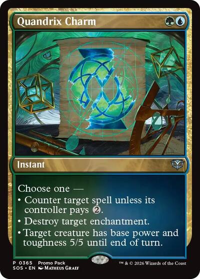 Quandrix Charm (Promo Pack: Secrets of Strixhaven) Light Play Foil