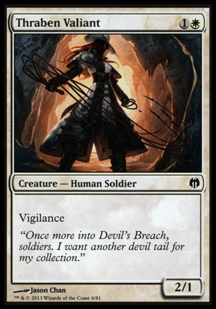 Thraben Valiant (Duel Decks: Heroes vs Monsters) Medium Play
