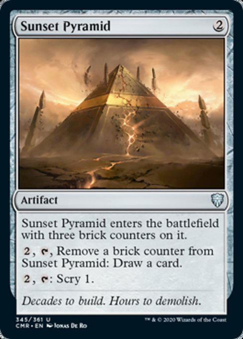 Sunset Pyramid (Commander Legends) Light Play Foil