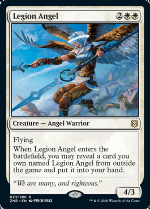 Legion Angel (Zendikar Rising) Light Play