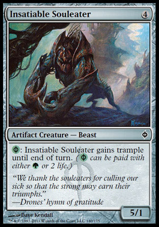 Insatiable Souleater (New Phyrexia) Light Play Foil