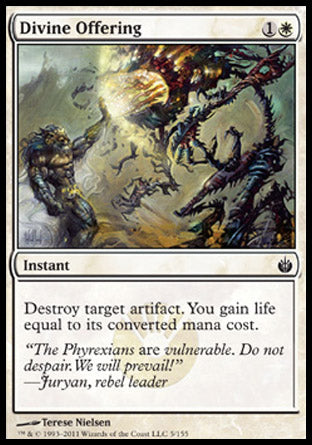 Divine Offering (Mirrodin Besieged) Medium Play
