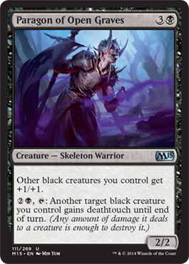 Paragon of Open Graves (Magic 2015 Core Set) Light Play Foil