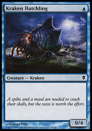 Kraken Hatchling (Zendikar) Light Play Foil