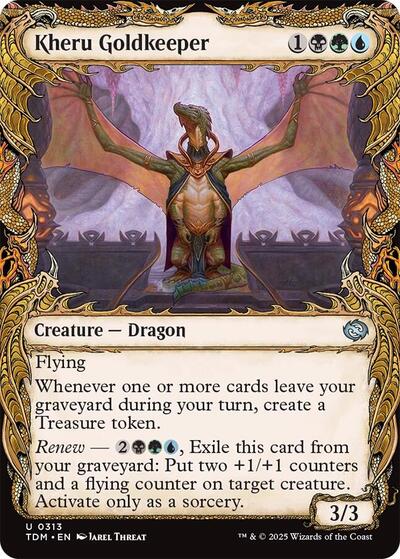 Kheru Goldkeeper (Showcase) (Tarkir: Dragonstorm) Light Play