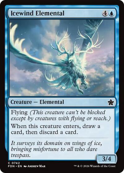 Icewind Elemental (0742) (Foundations) Light Play