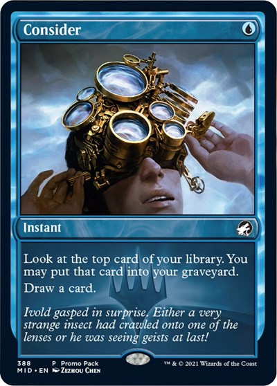 Consider (Promo Pack: Innistrad: Midnight Hunt) Light Play