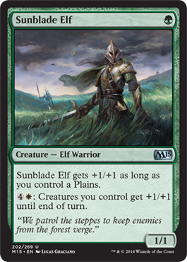 Sunblade Elf (Magic 2015 Core Set) Light Play