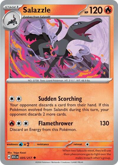 Salazzle - 035 (ME: Ascended Heroes) Light Play