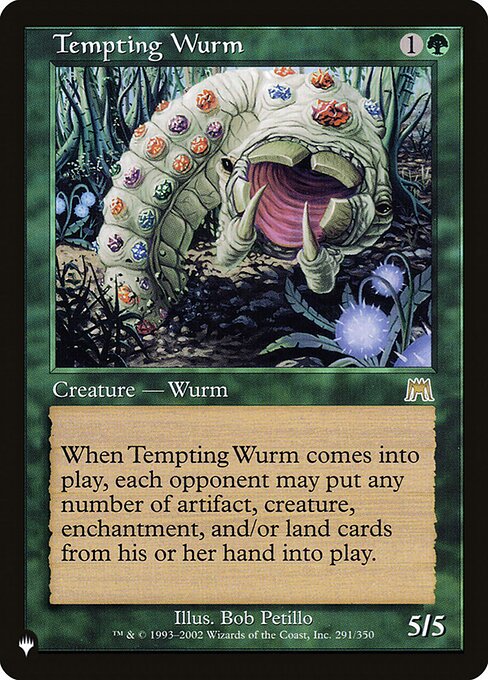 Tempting Wurm (The List) Light Play