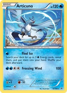 Articuno - 16/108 (XY Roaring Skies) (Deck Exclusives) Medium Play Holofoil