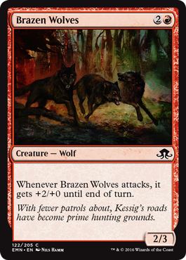 Brazen Wolves (Eldritch Moon) Medium Play