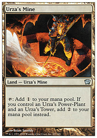 Urza's Mine (9th Edition) Light Play