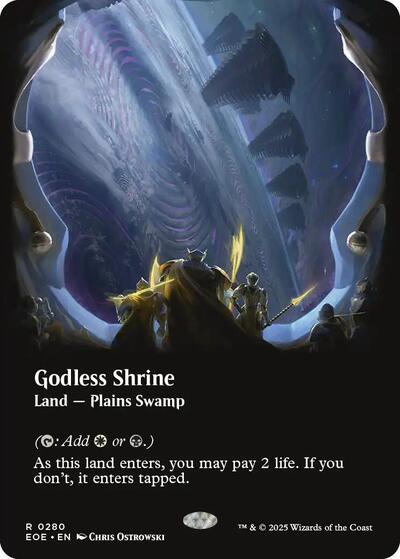 Godless Shrine (Borderless) (Edge of Eternities) Near Mint