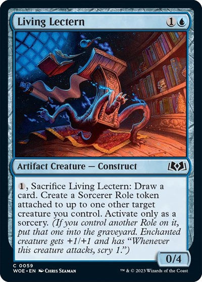 Living Lectern (Wilds of Eldraine) Light Play Foil