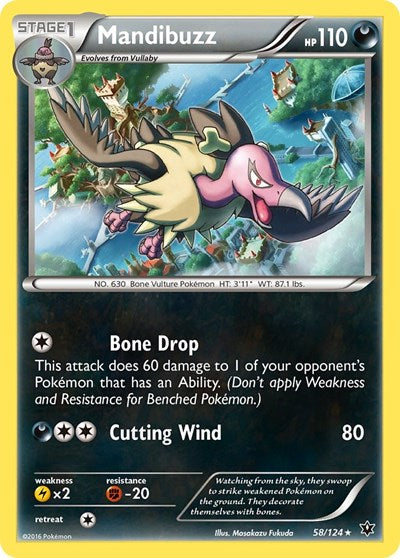 Mandibuzz (XY - Fates Collide) Damaged / Poor