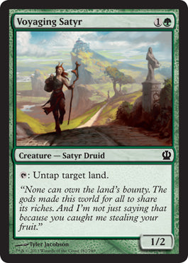 Voyaging Satyr (Theros) Light Play Foil