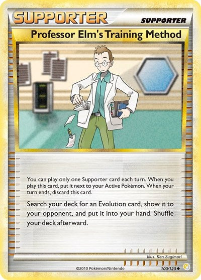 Professor Elm's Training Method (HeartGold SoulSilver) Damaged / Poor
