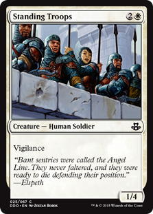 Standing Troops (Duel Decks: Kiora vs Elspeth) Light Play
