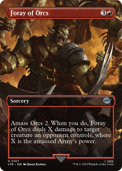 Foray of Orcs (Borderless) (Universes Beyond: The Lord of the Rings: Tales of Middle-earth) Light Play