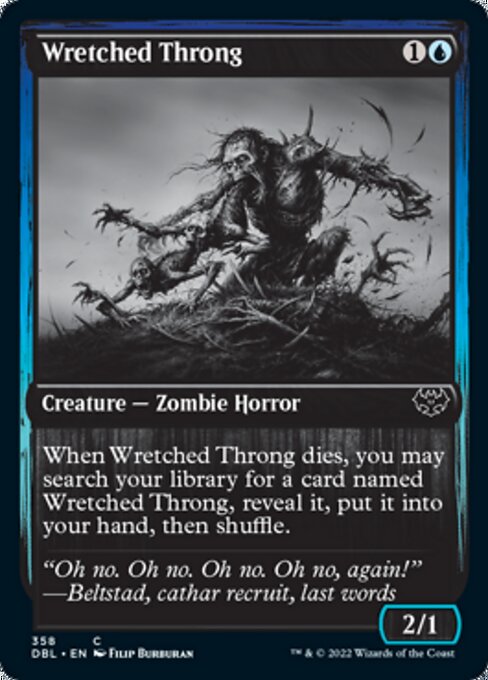 Wretched Throng (Innistrad: Double Feature) Light Play Foil