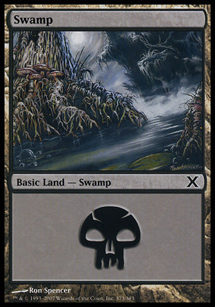Swamp (373) (10th Edition) Light Play