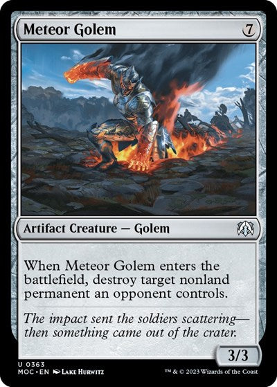 Meteor Golem (Commander: March of the Machine) Light Play