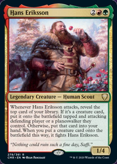 Hans Eriksson (Commander Legends) Light Play