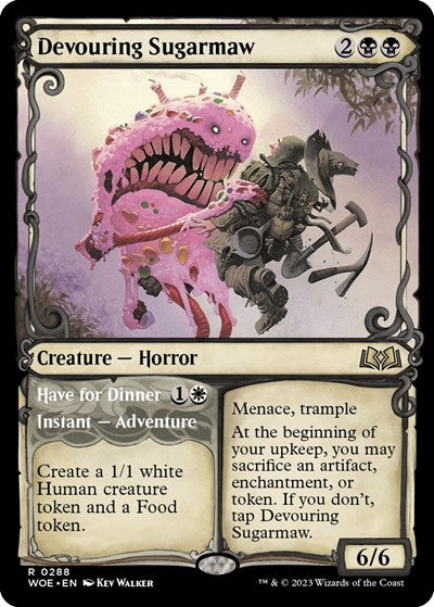Devouring Sugarmaw (Showcase) (Wilds of Eldraine) Light Play
