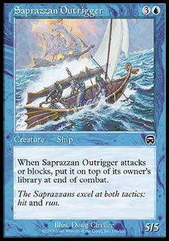 Saprazzan Outrigger (Mercadian Masques) Medium Play