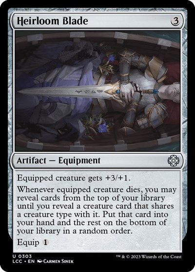 Heirloom Blade (Commander: The Lost Caverns of Ixalan) Light Play