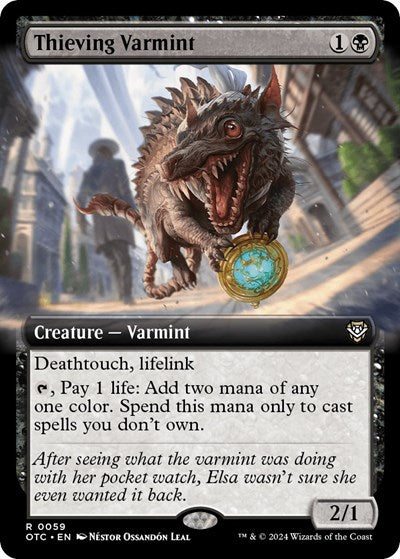 Thieving Varmint (Extended Art) (Commander: Outlaws of Thunder Junction) Light Play