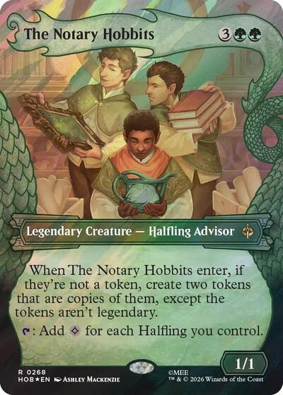 The Notary Hobbits (Showcase) (Surge Foil) (The Hobbit) Light Play Foil