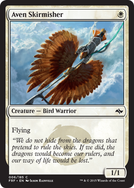 Aven Skirmisher (Fate Reforged) Light Play
