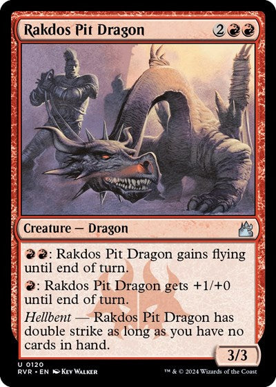 Rakdos Pit Dragon (Ravnica Remastered) Light Play