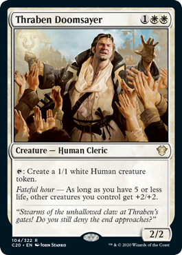 Thraben Doomsayer (Commander 2020 Ikoria) Light Play