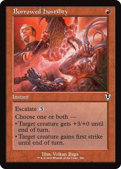 Borrowed Hostility (Retro Frame) (Innistrad Remastered) Light Play
