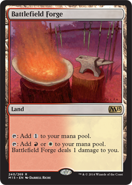 Battlefield Forge (Magic 2015 Core Set) Light Play