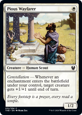 Pious Wayfarer (Theros Beyond Death) Light Play Foil