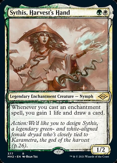 Sythis, Harvest's Hand (Showcase) (Modern Horizons 2) Light Play Foil