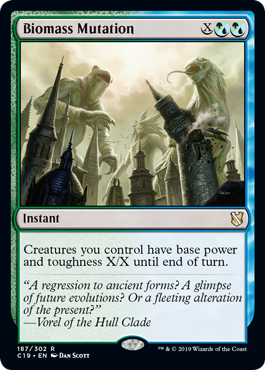Biomass Mutation (Commander 2019) Light Play