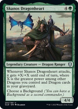 Skanos Dragonheart (Commander Legends: Battle for Baldur's Gate) Light Play