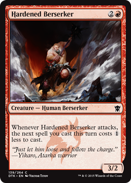 Hardened Berserker (Dragons of Tarkir) Light Play