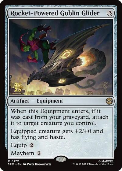 Rocket-Powered Goblin Glider (Promos: Prerelease Cards) Light Play Foil