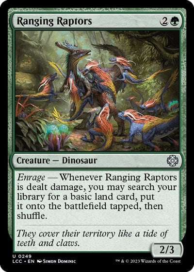 Ranging Raptors (Commander: The Lost Caverns of Ixalan) Light Play